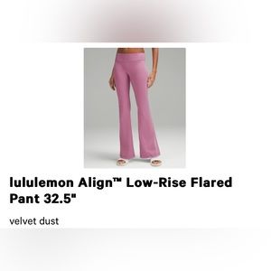 lululemon Align™ Low-Rise Flared Pant 32.5"